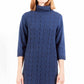 Blue Wool Women Dress