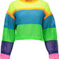 Multicolor Polyester Women Sweater