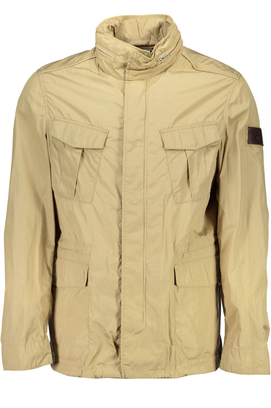 Beige Polyamide Men Jacket