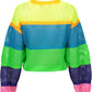Multicolor Polyester Women Sweater