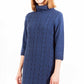 Blue Wool Women Dress