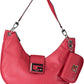 Red Polyethylene Women Handbag