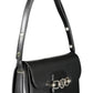Black Polyurethane Women Handbag