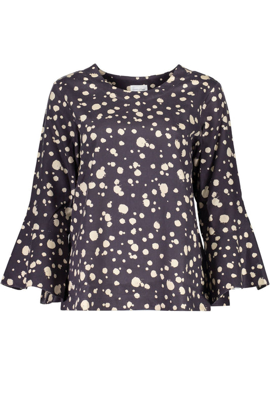 Blue Ramie Women Top