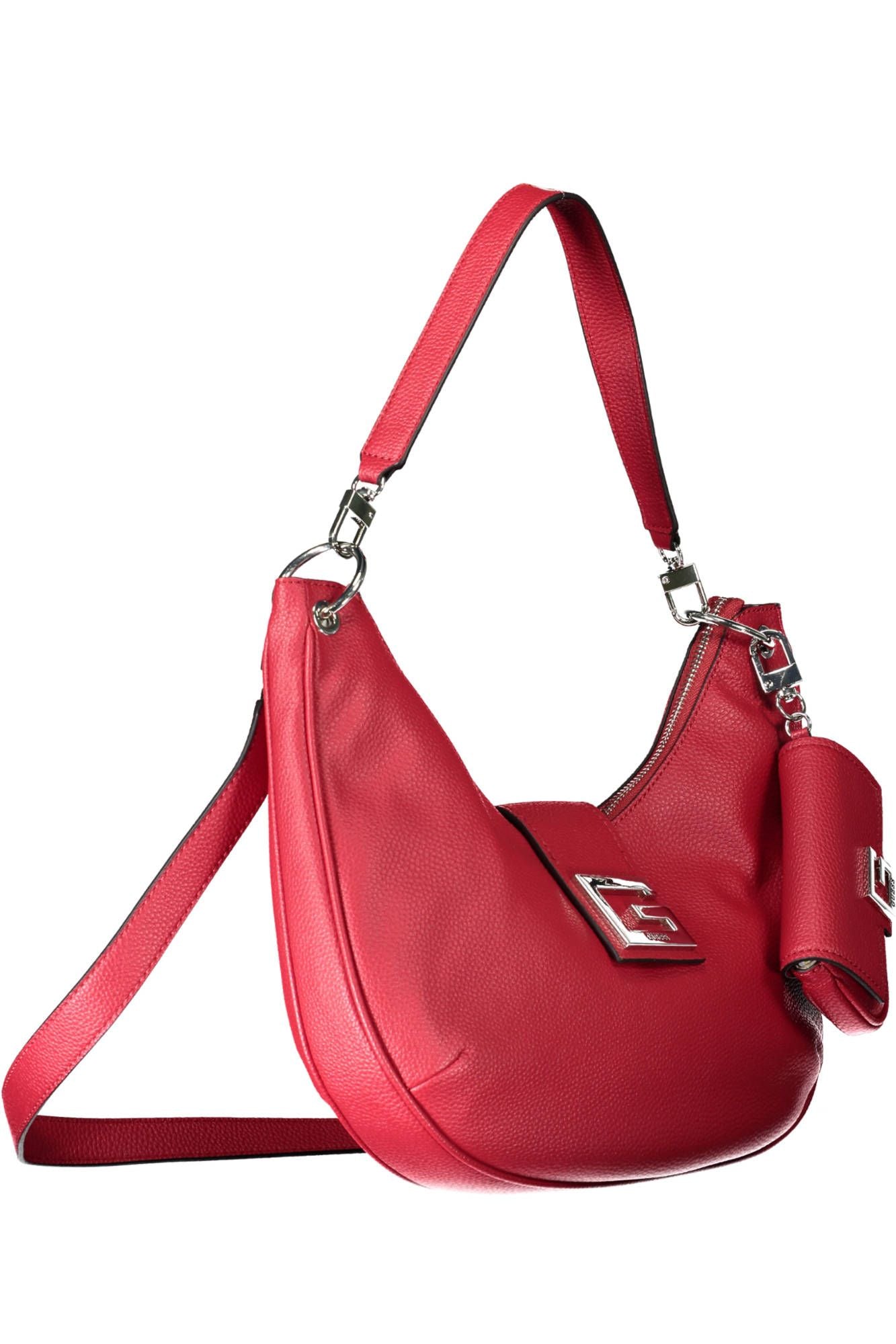 Red Polyethylene Women Handbag