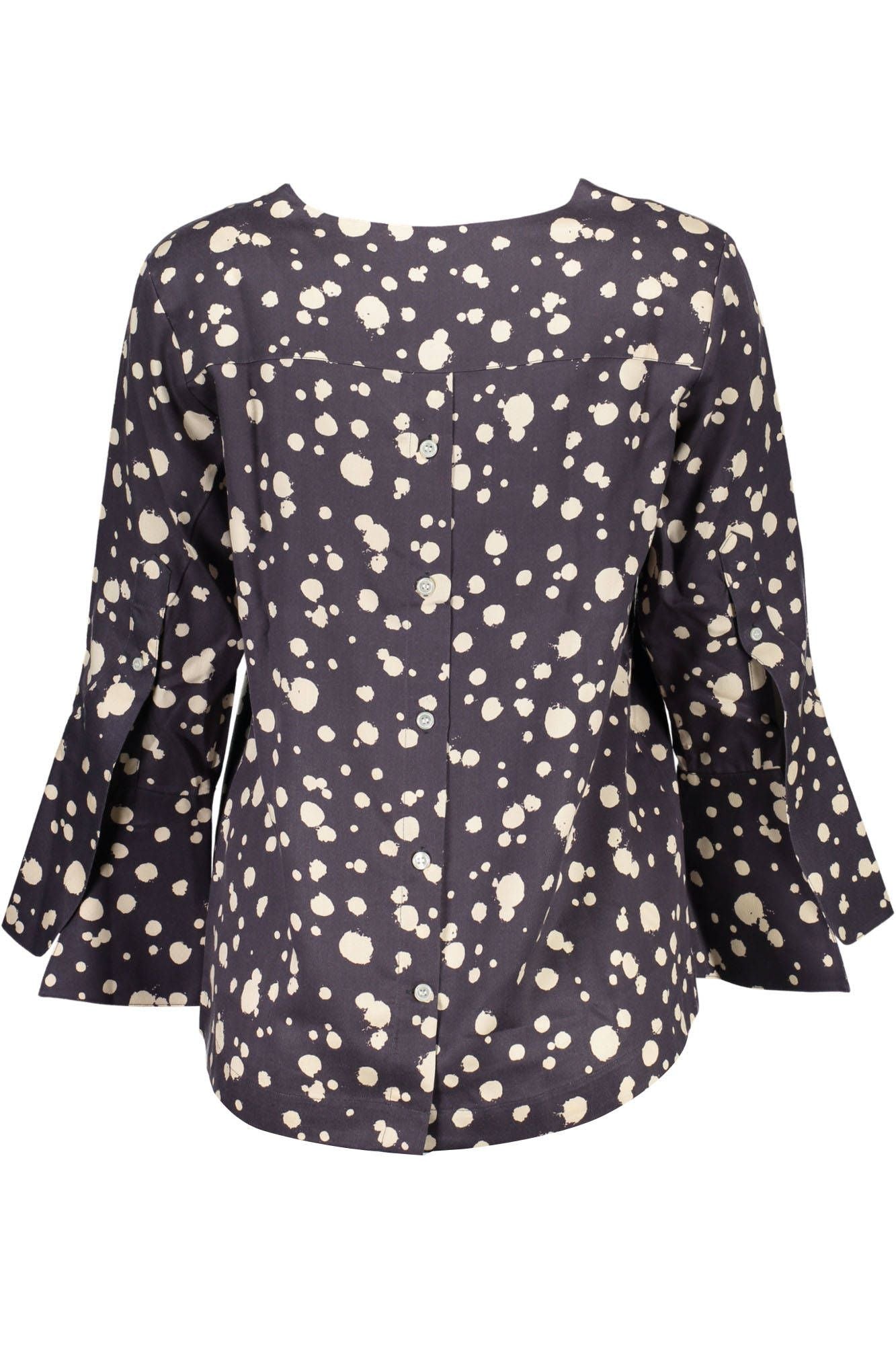Blue Ramie Women Top