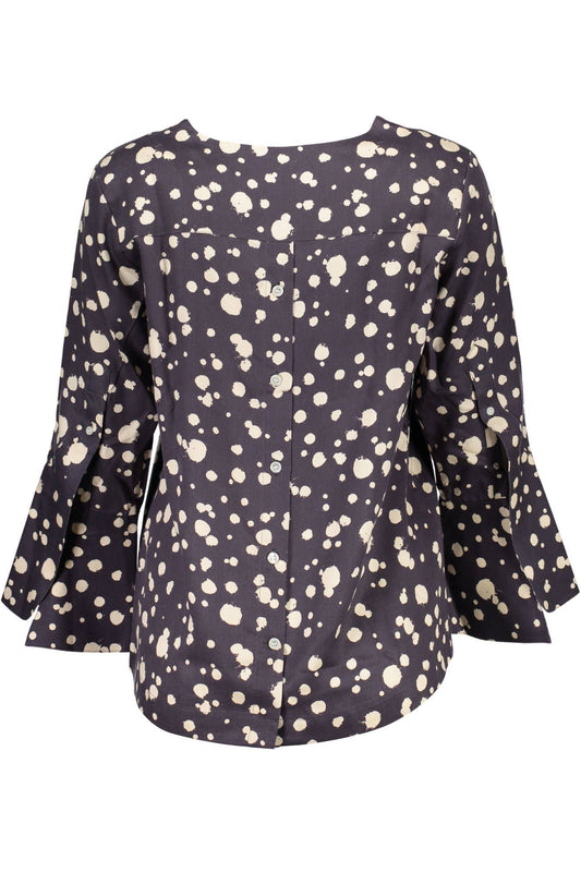 Blue Ramie Women Top