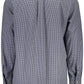 Blue Cotton Men Shirt