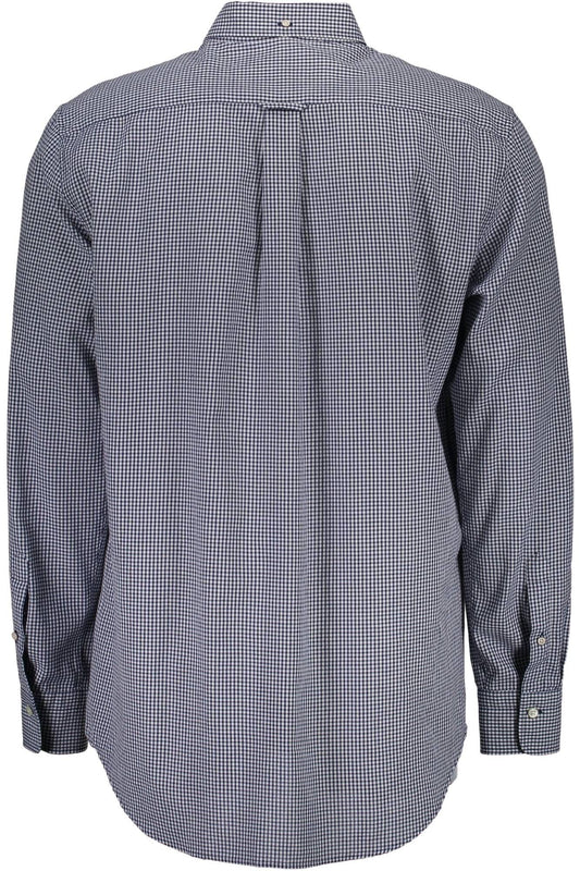 Blue Cotton Men Shirt