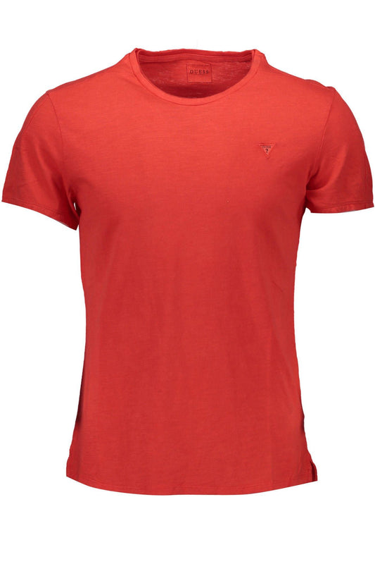Red Cotton Men T-Shirt