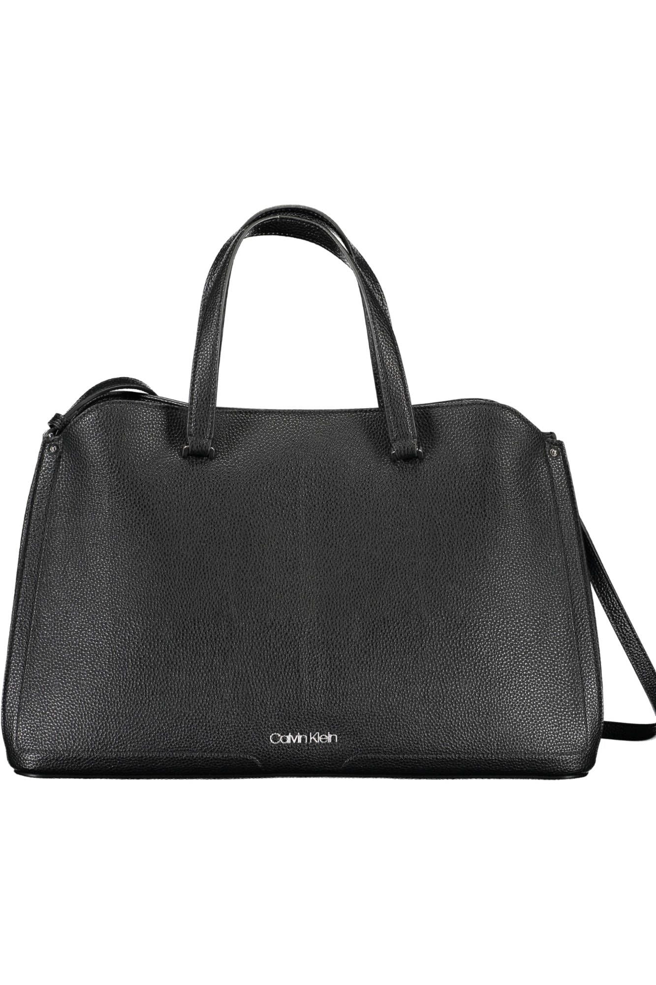 Black Polyurethane Women Handbag