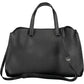 Black Polyurethane Women Handbag