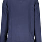 Blue Cotton Women Shirt