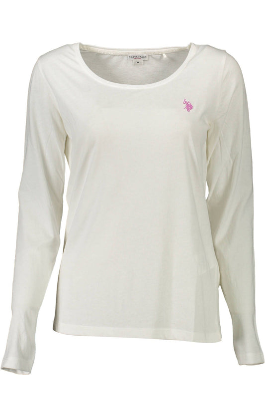 White Cotton Women T-Shirt