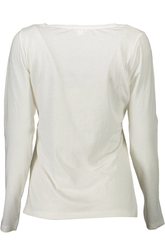 White Cotton Women T-Shirt