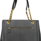 Black Polyurethane Women Handbag