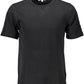 Black Cotton Men T-Shirt