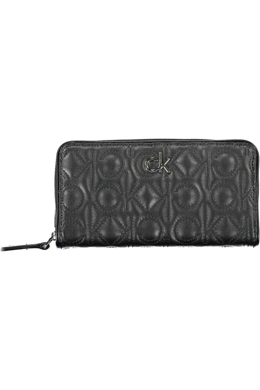 Black Polyurethane Women Wallet