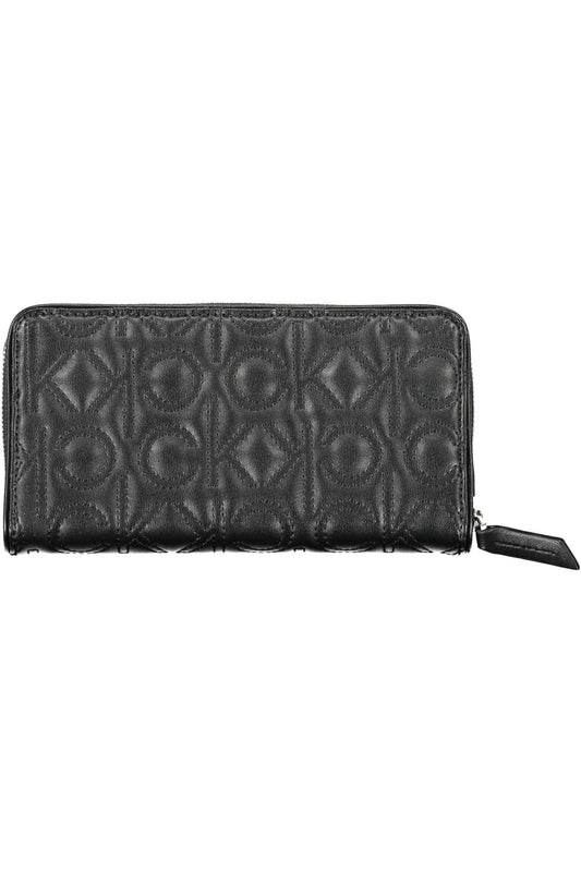 Black Polyurethane Women Wallet