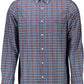 Blue Cotton Men's Shirt