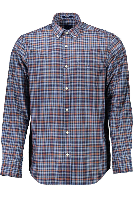 Blue Cotton Men's Shirt