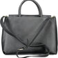 Black Polyvinylchloride Women Handbag