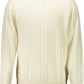 White Wool Men Sweater