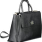 Black Polyvinylchloride Women Handbag
