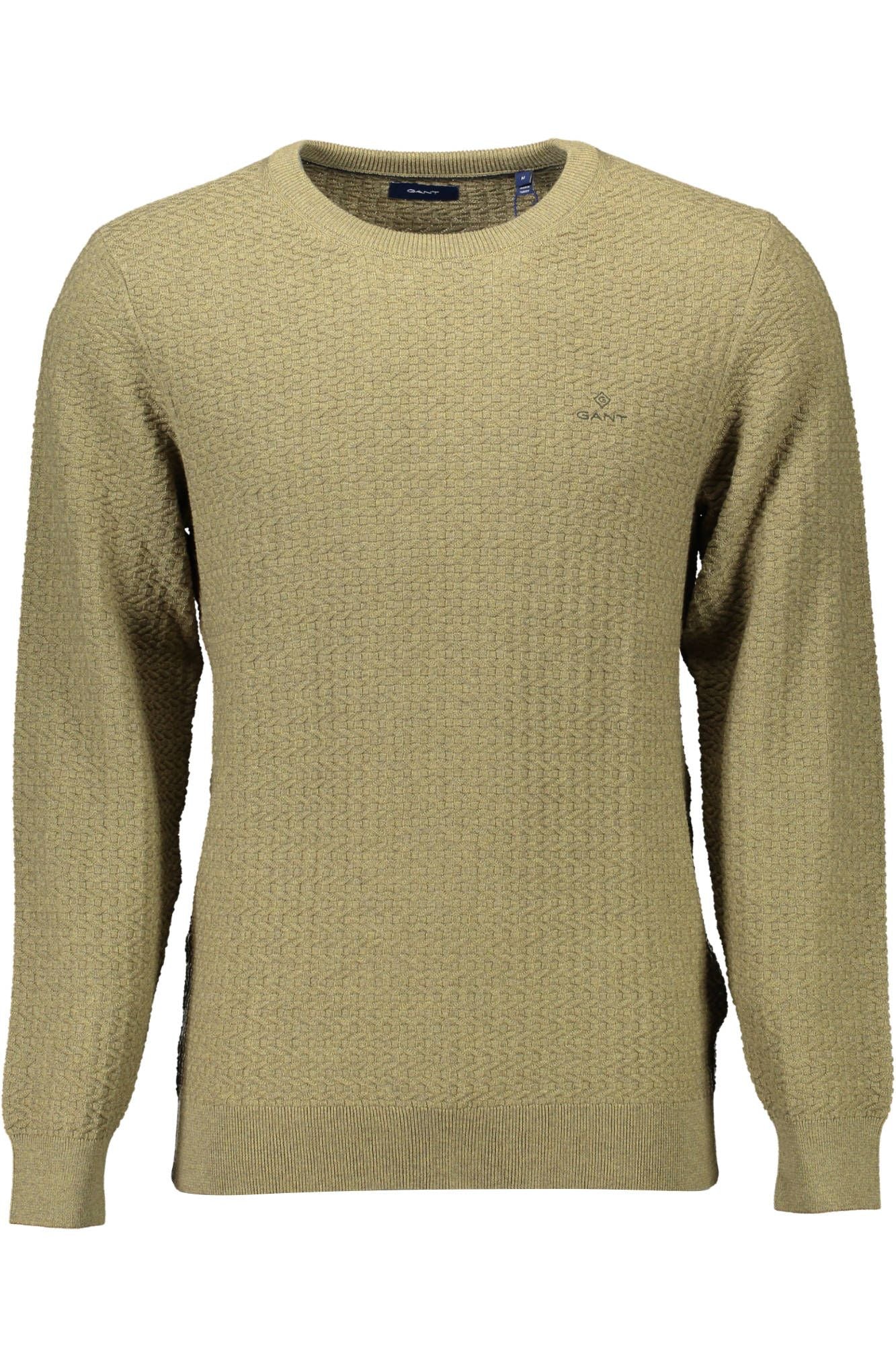 Green Cotton Mens Sweater