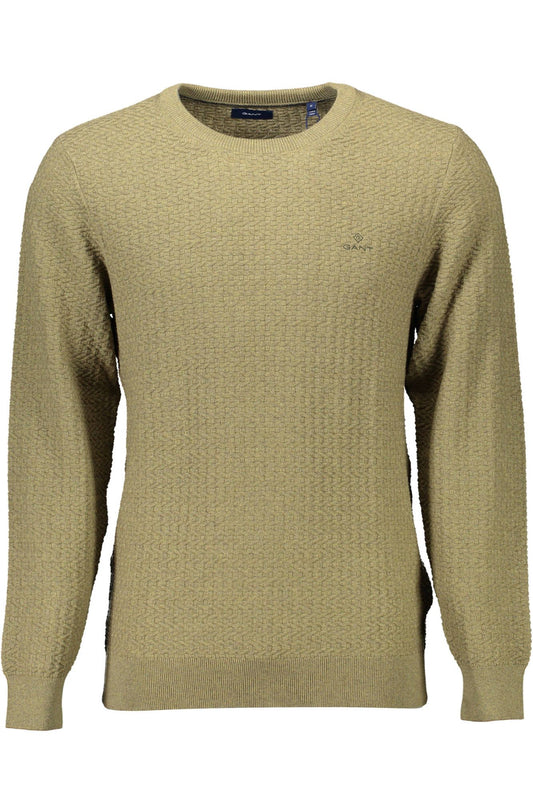 Green Cotton Mens Sweater