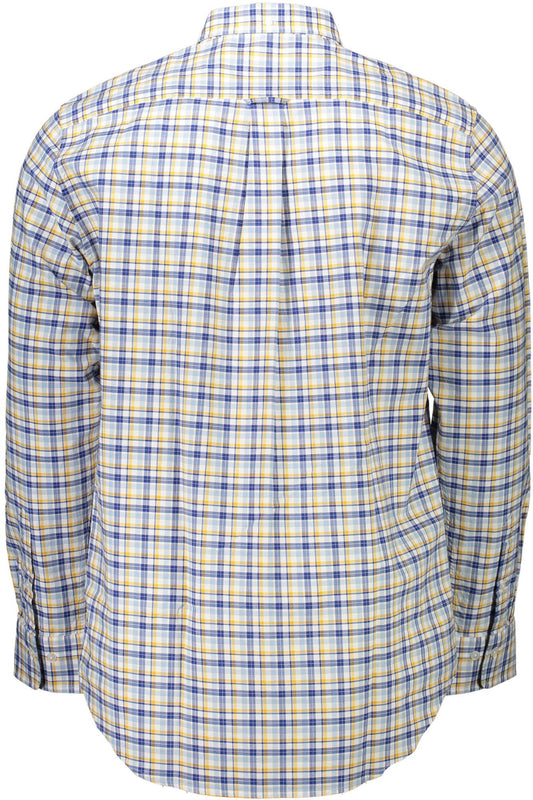 Yellow Cotton Men Shirt