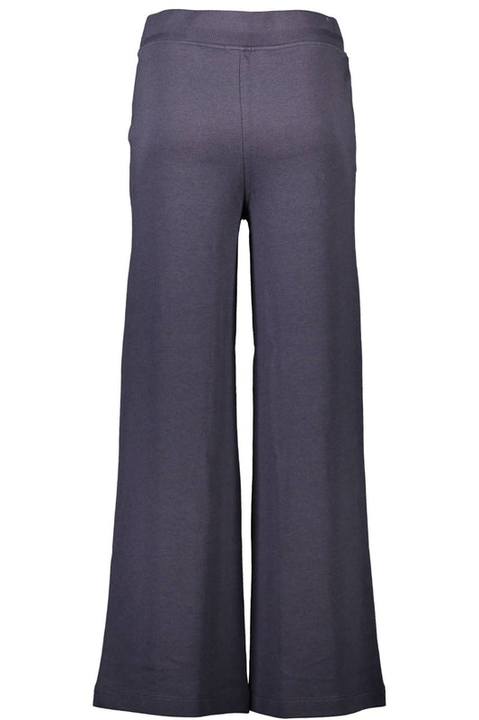 Blue Cotton Women Trouser