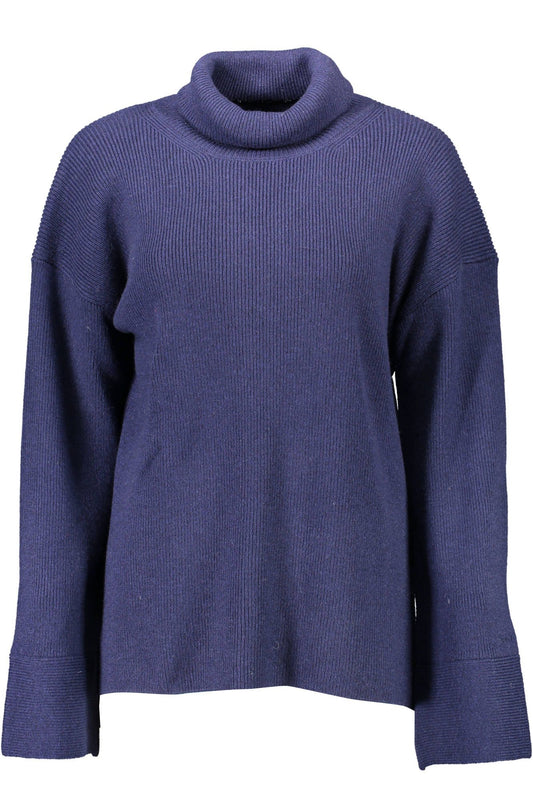 Blue Wool Women Sweater