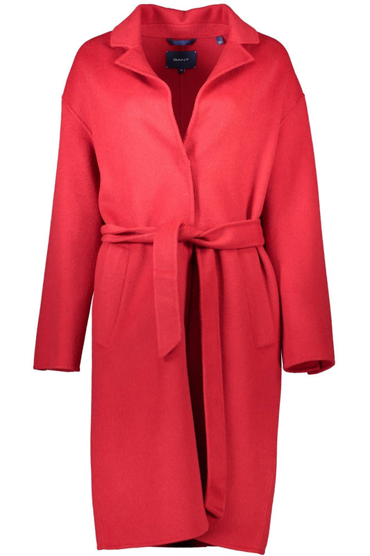 Red Wool Women Coat