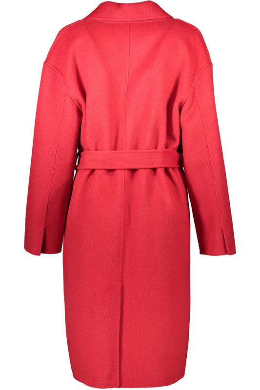 Red Wool Women Coat