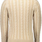Beige Wool Men Sweater