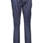Blue Cotton Women Pant