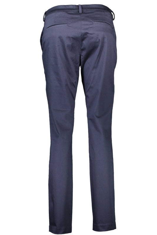 Blue Cotton Women Pant