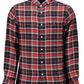 Red Cotton Men Shirt