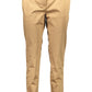 Brown Cotton Women Trouser
