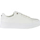 White Polyester Women Sneaker