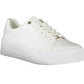 White Polyester Women Sneaker