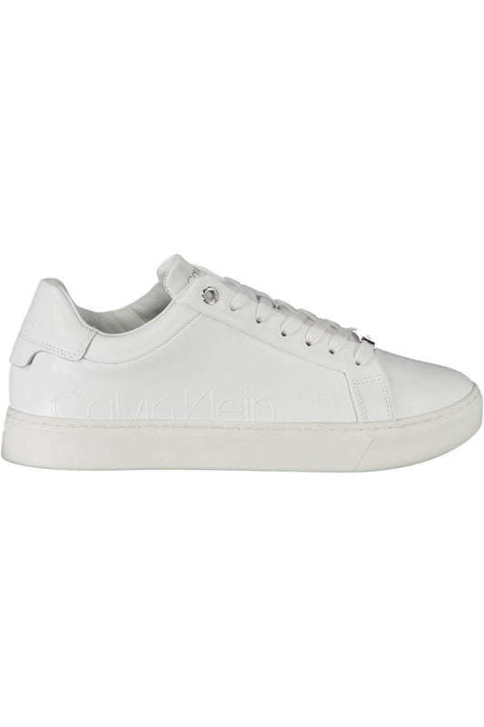 White Polyester Women Sneaker