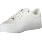 White Polyester Women Sneaker