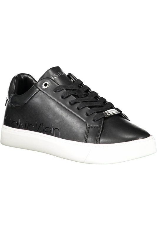 Black Polyester Women Sneaker