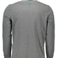 Gray Cotton Men Polo Shirt
