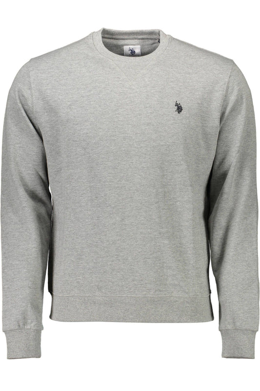 Gray Cotton Men Sweater