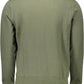 Green Cotton Men Sweater