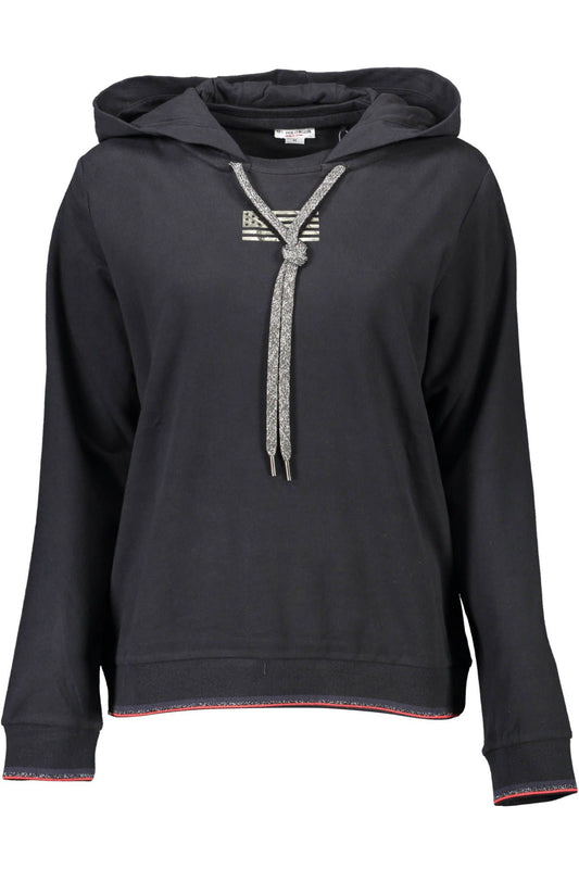 Black Cotton Women Sweater