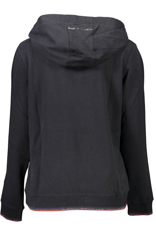 Black Cotton Women Sweater